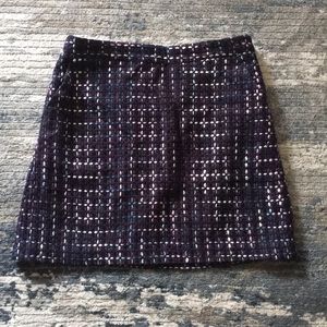 EUC Purple Plaid skirt by LOFT size 6